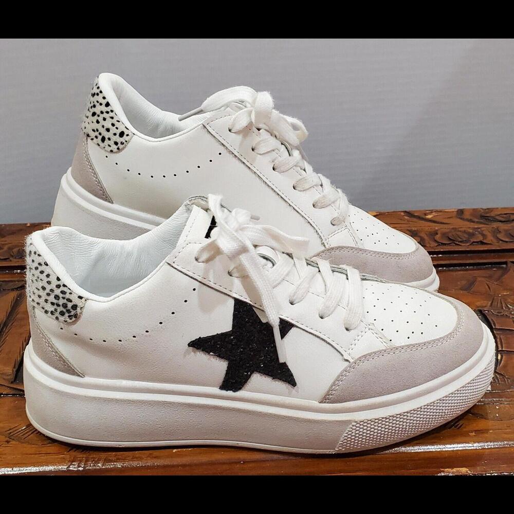 Vintage Havana Lexa Fashion Sneakers - Size 7, Platform, Lace-up Suede Trim